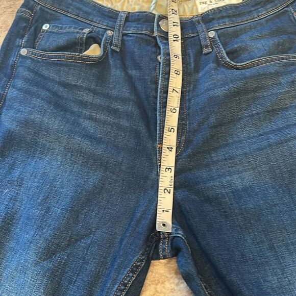 rag & bone Blue cropped Flare Wide Leg Jeans size 31 - Picture 7 of 10